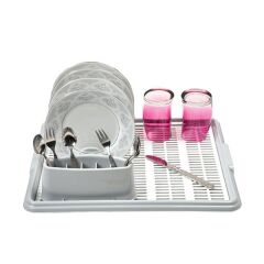 Moonstar Hareketli Tabaklık Bulaşık Durulama Seti Gri-720