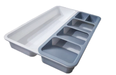 Çekmece İçi Kaşıklık 5 Gözlü Çatal Bıçak Organızer -1169-05 beyaz