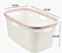 Motek Çamaşır Selesi çamaşır taşıma selesi  Pudra+Beyaz