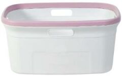 Motek Çamaşır Selesi çamaşır taşıma selesi  Pudra+Beyaz