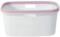 Motek Çamaşır Selesi çamaşır taşıma selesi  Pudra+Beyaz