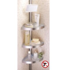 Primanova aynalı banyo köşe seti şampuanlık naturel-M-N06-16