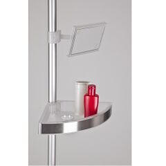 Primanova aynalı banyo köşe seti şampuanlık naturel-M-N06-16