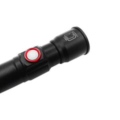 Polis Fener USB Şarjlı El Feneri Uzun Menzilli Zomlu Acil Durum Feneri Alüminyum Gövde 1000 Lümen-PT4060