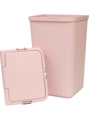 Motek Tekli Kirli Sepeti Çamaşır Sepeti Dokunmatik Kapaklı PUDRA- Mt08
