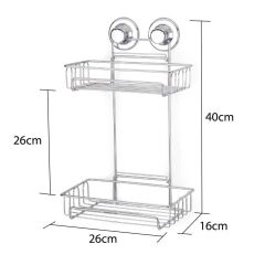 Geseus Va kumlu Banyo Duş Sabunluk Rafı Şampuanlık Delme Vida Matkap Yok! Krom-DM242K