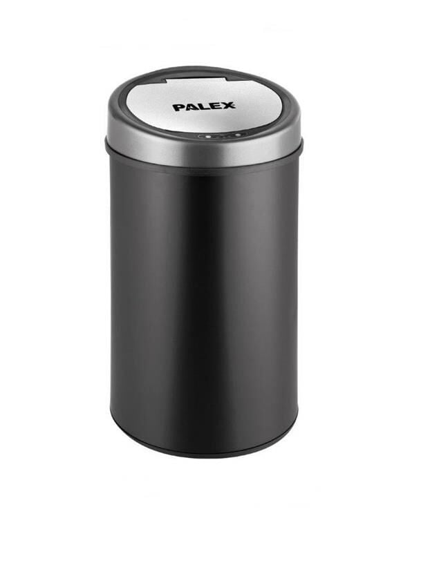 Geseus Palex Sensörlü Şarjlı 22 Litre Siyah Çöp Kovası