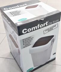 Motek 18 Litre Hassas Kapaklı Çöp Kovası-Cob-411 gri