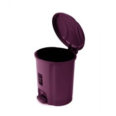 Motek Elit Pedallı Plastik Çöp Kovası İç Kovalıı 22 Lt-Mürdüm