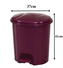 Motek Elit Pedallı Plastik Çöp Kovası İç Kovalıı 22 Lt-Mürdüm