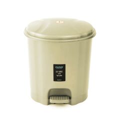 Motek Elit Pedallı Plastik Çöp Kovası İç Kovalıı 22 Lt-Krem