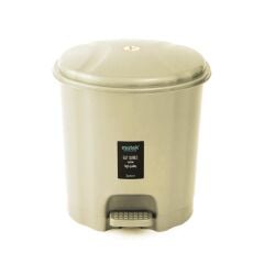 Motek Elit Pedallı Plastik Çöp Kovası İç Kovalıı 22 Lt-Krem