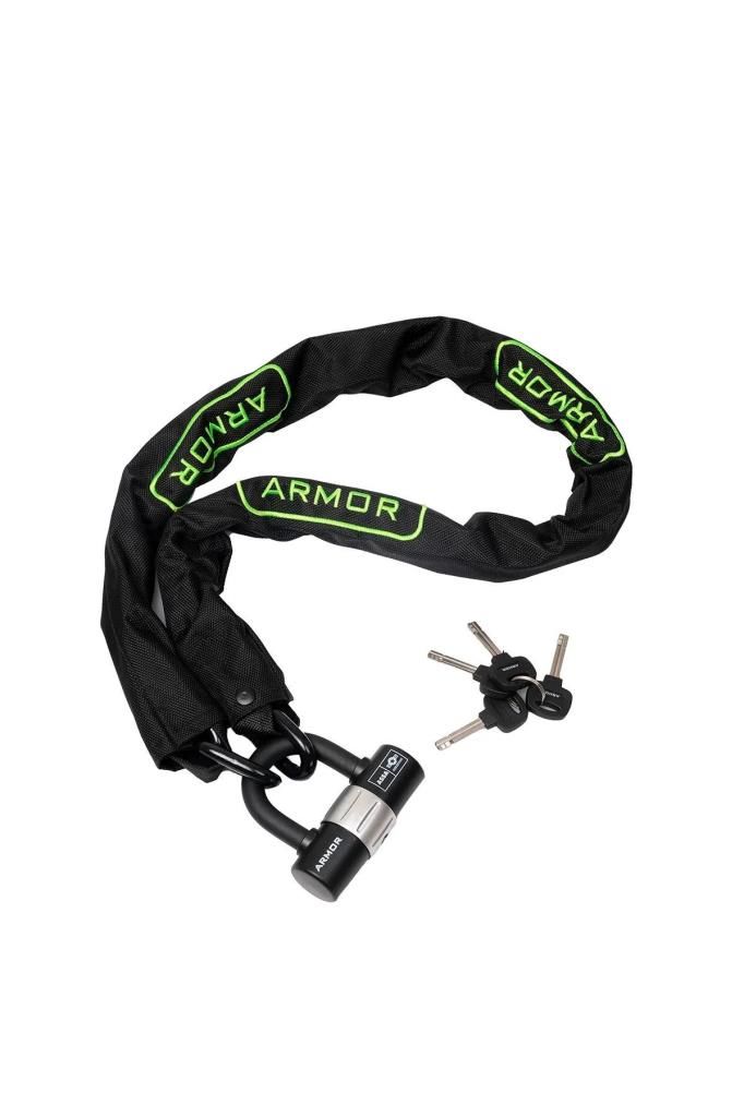 Armor Motosiklet İçin Yüksek Güvenlikli Dövme Çelik Zincir Kilit 10mmx1.20Mt-810 MV