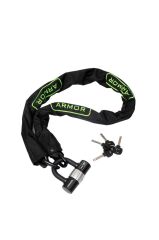 Armor Motosiklet İçin Yüksek Güvenlikli Dövme Çelik Zincir Kilit 10mmx1.20Mt-810 MV