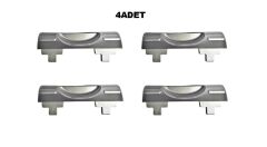 Motek Çamaşır Sepeti Yedek Açma Kapama Buton,Düğme 40LT-80LT 4 Adet