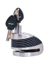 Armor 610 MVA 10 mm Alarmlı Çelik Disk Kilit Motorsiklet Kilidi+Hatırlatma Kablosu
