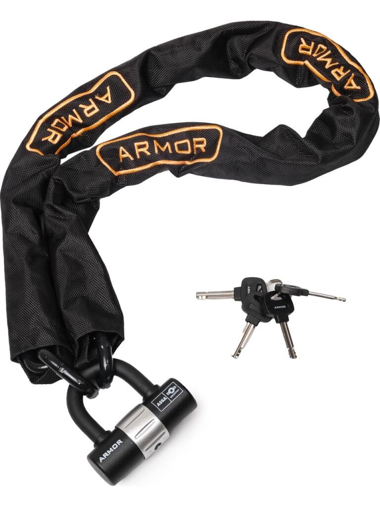 Armor 812 MV Military Serisi Çelik Zincir 1.20mt 12mm+Ubar Kilit