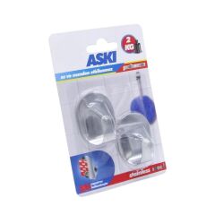 Boss Tape Kendinden Yapıştırmalı Paslanmaz İnox İkili Askı 2Kg Taşır