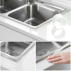 Boss Tape Ankastre Ocaklar İçin Ocak Kenar Şeffaf Sızdırmaz Bant 30mmx3Mt