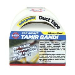 Duct Tape çok amaçlı Tamir Bandı Çadır Tamir Bantı Suya Dayanıklı 48mmx10Mt siyah
