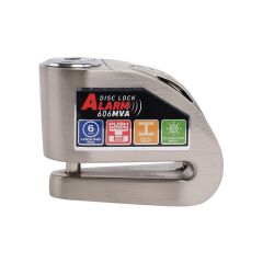 Armor Alarmlı Motorsiklet Disk Kilidi Çelik Gövde 606 Mva 6mm-İnox