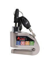 Armor Alarmlı Motorsiklet Disk Kilidi Çelik Gövde 606 Mva 6mm-İnox