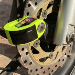 Armor Alarmlı Motorsiklet Disk Kilidi Çelik Gövde 606 Mva 6mm-Yeşil