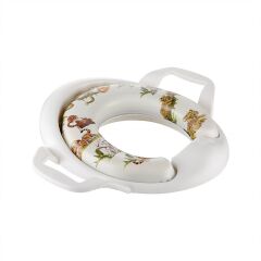 Süngerli Çocuk Klozet Adaptörü Tuvalet Eğitici Alıştırıcı beyaz