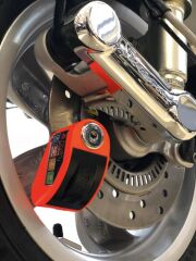 Armor Alarmlı Motorsiklet Disk Kilidi Çelik Gövde 606 Mva 6mm-Turuncu