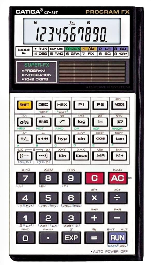 Catıga CS197 Programlanabilir Bilimsel Fonksiyonlu Mühendislik Hesap Makinası