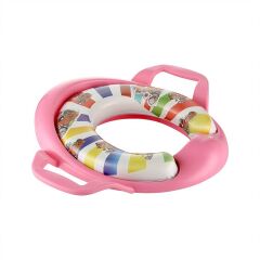 Süngerli Çocuk Klozet Adaptörü Tuvalet Eğitici Alıştırıcı pembe