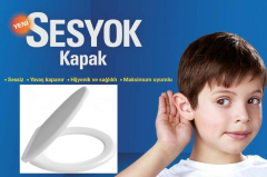 Çelk Ayna Amortisörlü Yavaş Kapanır Oval Klozet Kapağı Metal Montaj Vidalı-716