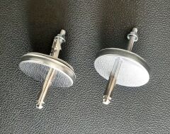 Çelk Ayna Amortisörlü Yavaş Kapanır Oval Klozet Kapağı Metal Montaj Vidalı-716