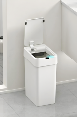Sensörlü Otomatik Slim Çöp Kovası 9 Litre Plastik Beyaz Yerli Üretim