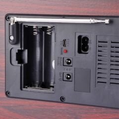 Nostaljik Ahşap Şarjlı 3 Bant Büyük Boy Radyo,Tf,Usb Girişli,Fm Radyo,Bluetooth Bağlantılı- R-1918BT