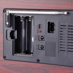 Nostaljik Ahşap Şarjlı 3 Bant Büyük Boy Radyo,Tf,Usb Girişli,Fm Radyo,Bluetooth Bağlantılı- R-1918BT