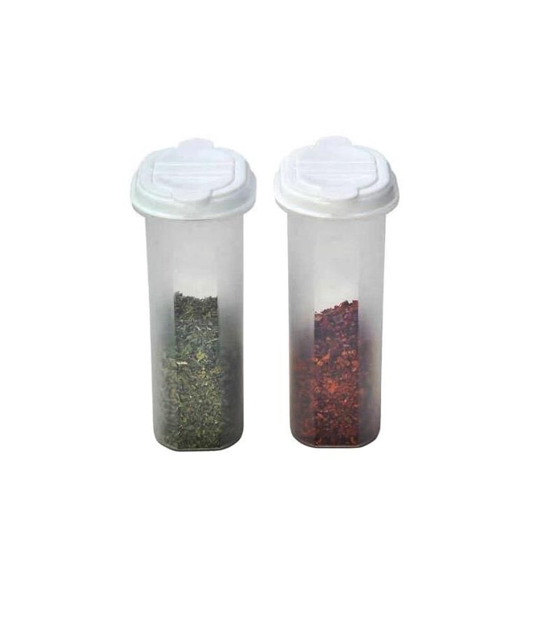 Moonstar İkili Baharatlık Tuzluk Karabiberlik Pratik Kullanım 2X200ML beyaz