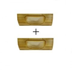 Motek Gold Çamaşır Sepeti Yedek Parça Seti 40LT 80LT Uyumlu 2Ad Golt Buton+2Ad Golt Yan Klips