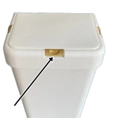 Motek Gold Çamaşır Sepeti Yedek Açma Kapama Butonu 40Lt, 80Lt Gold Çamaşır Sepeti Uyumlu Buton 2 Adet-GOLD