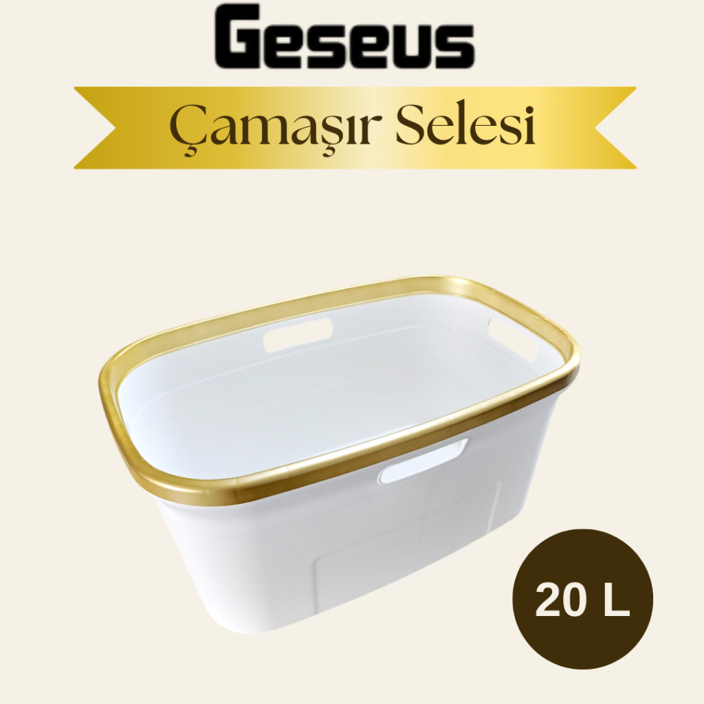 Geseus Gold Çamaşır Selesi,Sepeti,Temizlik Kovası