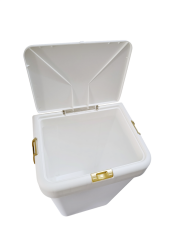 Gold Tekli Dokunmatik Çamaşır Sepeti Çöp Kovası Temizlik Kovası Kirli Sepet 40 Litre-MT008