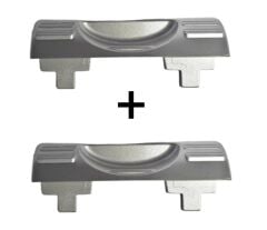 Motek Çamaşır Sepeti Yedek Parça Seti 40LT 80LT Tümüne Uyumlu 2Ad Buton+2Ad Yan Klips