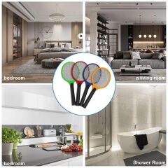 Sinek Raketi Sivrisinek Karasinek Öldürücü Elektririk Şoklu Şarjlı Sineklik Aleti