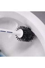 Geseus Deterjan Hazneli Silikon Klozet Fırçası Klozet Temizleme Fırçası