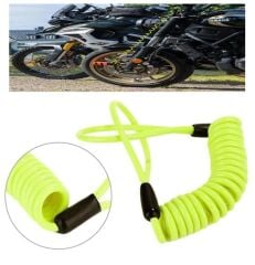 Motorsiklet Disk Kilidi Hatırlatma Kablosu 1,5 Mt -Yeşil