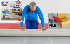 Halı kaydırmaz bant boss çift taraflı halı,kilim,paspas kaydırmaz/50mmX5MT-1Ad
